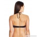 Betsey Johnson Womens Swimwear Women's Ballerina Rose Halter Bikini Top Black Multi B01LDLFLR6